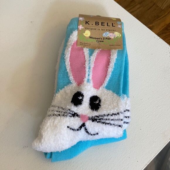 K. Bell Women’s Crew Socks 2 pair - Picture 1 of 4